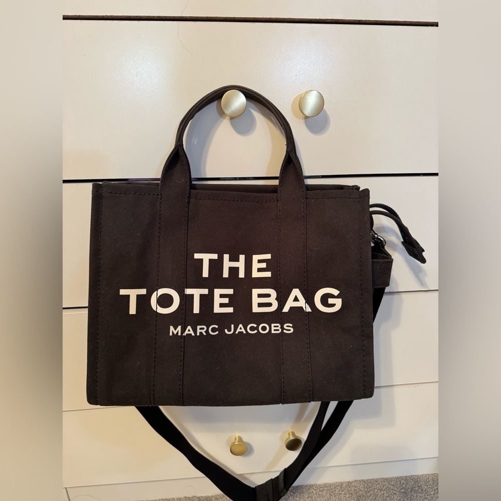 Marc Jacobs Black Canvas Tote Bag